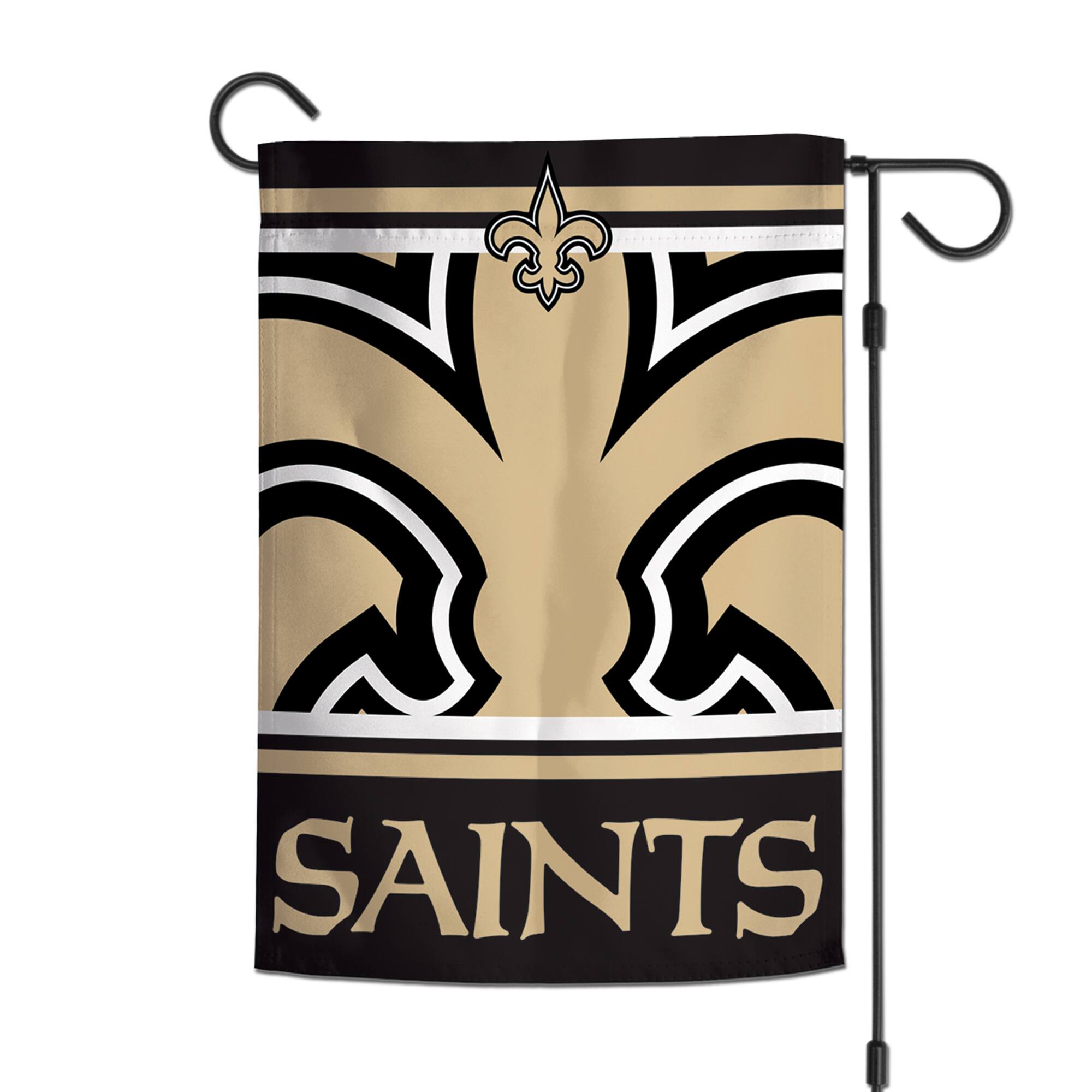 Alt View 1. WinCraft - New Orleans Saints Team 2-Sided 12'' x 18'' Garden Flag - Multicolor.