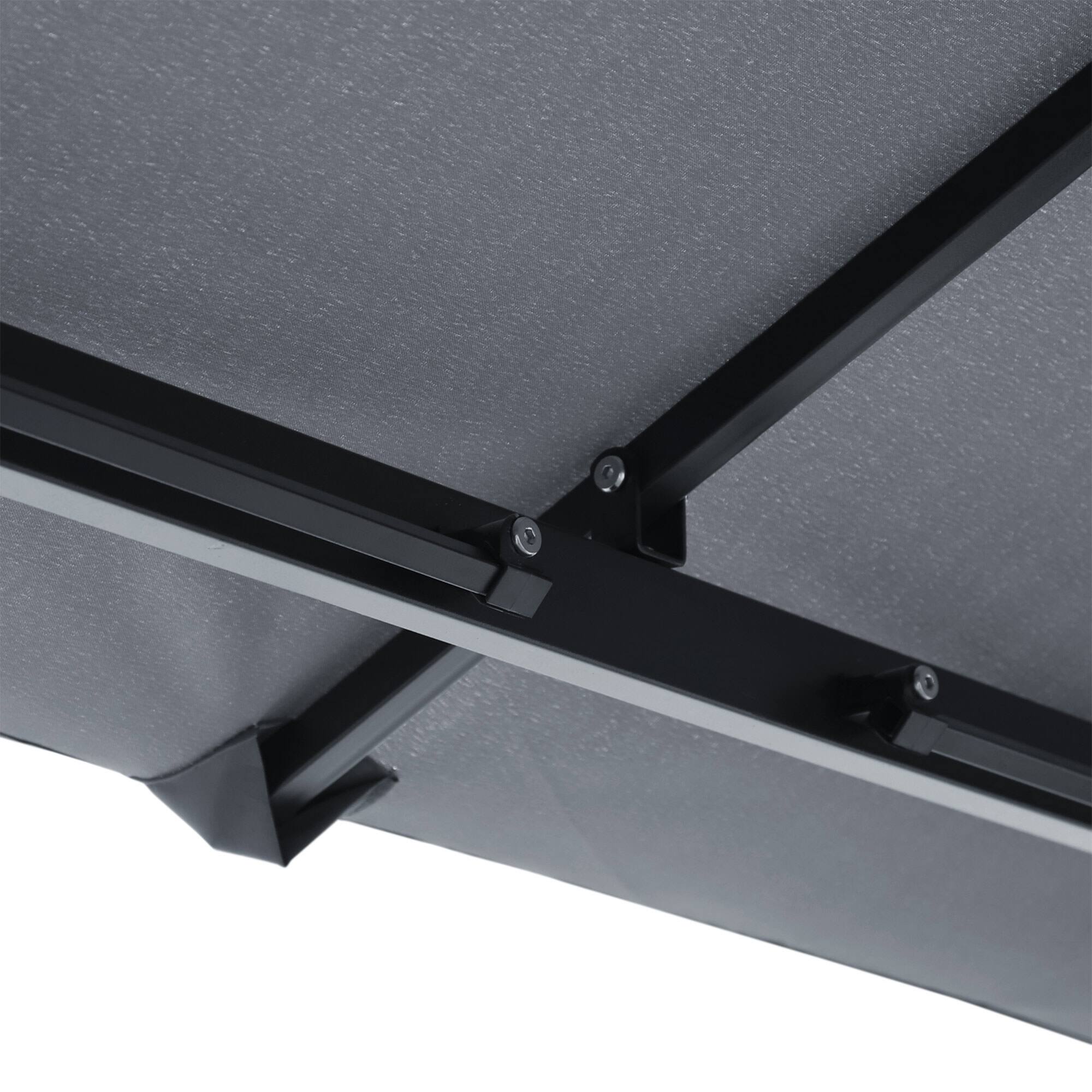 Alt View 5. Outsunny - 10' x 10' Patio Gazebo, Outdoor Gazebo Canopy Shelter with Netting & Curtains, Vented Roof, for Garden, Lawn - Black.