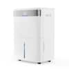 Front. VEVOR - 80 Pints Dehumidifier for Home & Basement, Drain Hose for Commercial & Industrial Use, Smart Humidity Control, Low Noise - White.