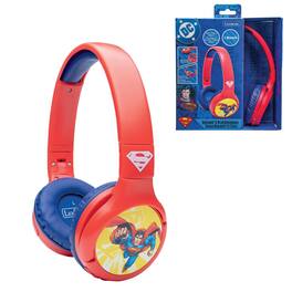 Lexibook - 2 in 1 Bluetooth® and Wired comfort foldable Headphones with safe volume limitation Superman Design