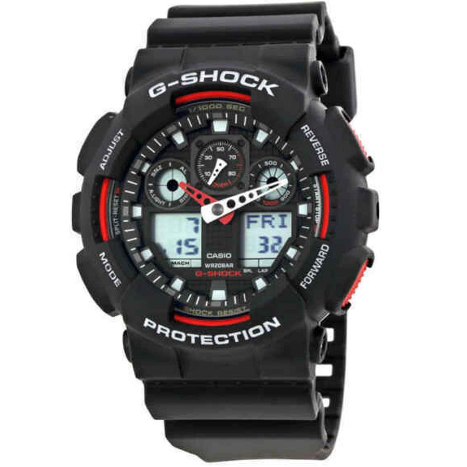 Casio - Men's Classic Dial Watch - GA100-1A4 - Black