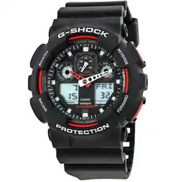 Casio - Men's Classic Dial Watch - GA100-1A4 - Black