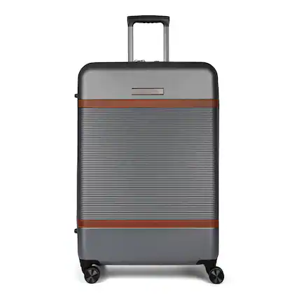 Front. Bugatti - "28 Wellington Suitcase - Pewter.