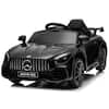 Front. Winado - 12V Ride on Car, Licensed Mercedes Benz AMG GTR Battery Powered Electric Vehicle, w/Parent Remote, Wider Seat, LED Light - Black.