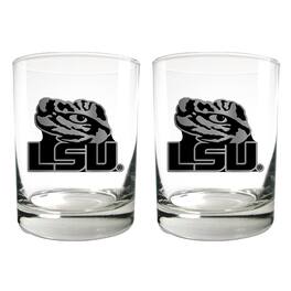 Great American Products - LSU Tigers 15oz. Legacy Rocks Glass Set - Multicolor