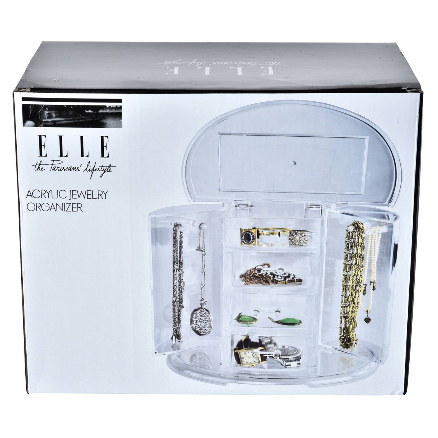 lifestyle Tarisana the ELLE  
ELLE the Parisian lifestyle  
ACRYLIC JEWELRY ORGANIZER