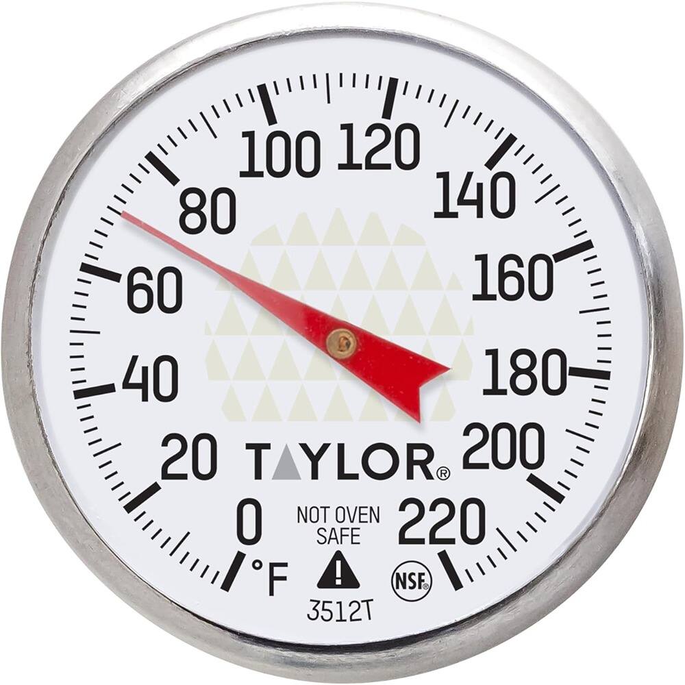 100 120 80 140 60 160 40 180 20 TAYLOR 200 NOT OVEN SAFE 220 NSF 3512T