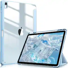 Kitcheniva - Shockproof Hybrid Slim Case For iPad Air 13 Inch M3 2025 Clear Shell Cover - Sky Blue