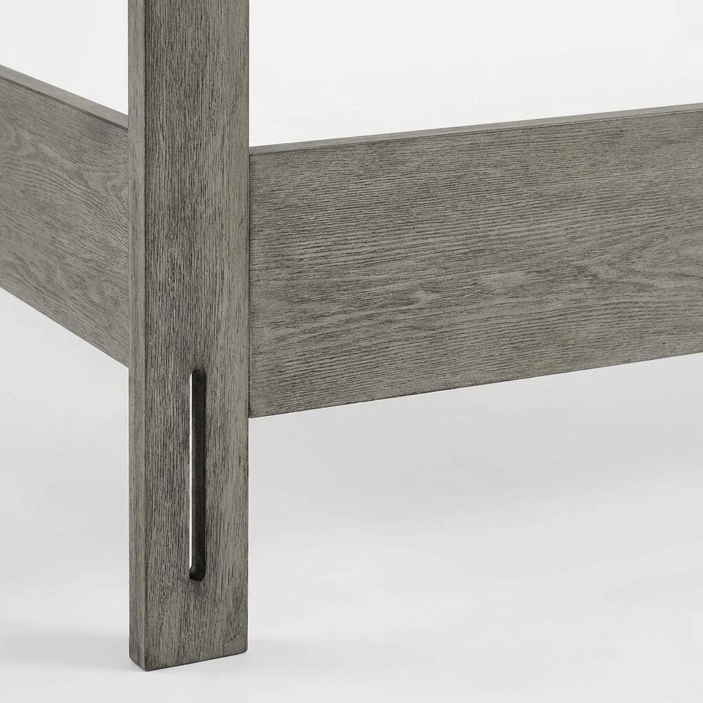 Alt View 1. FurniFact - Wood Full Headboard with Classic Design for Comfortable Bedroom Upgrade - Gray.