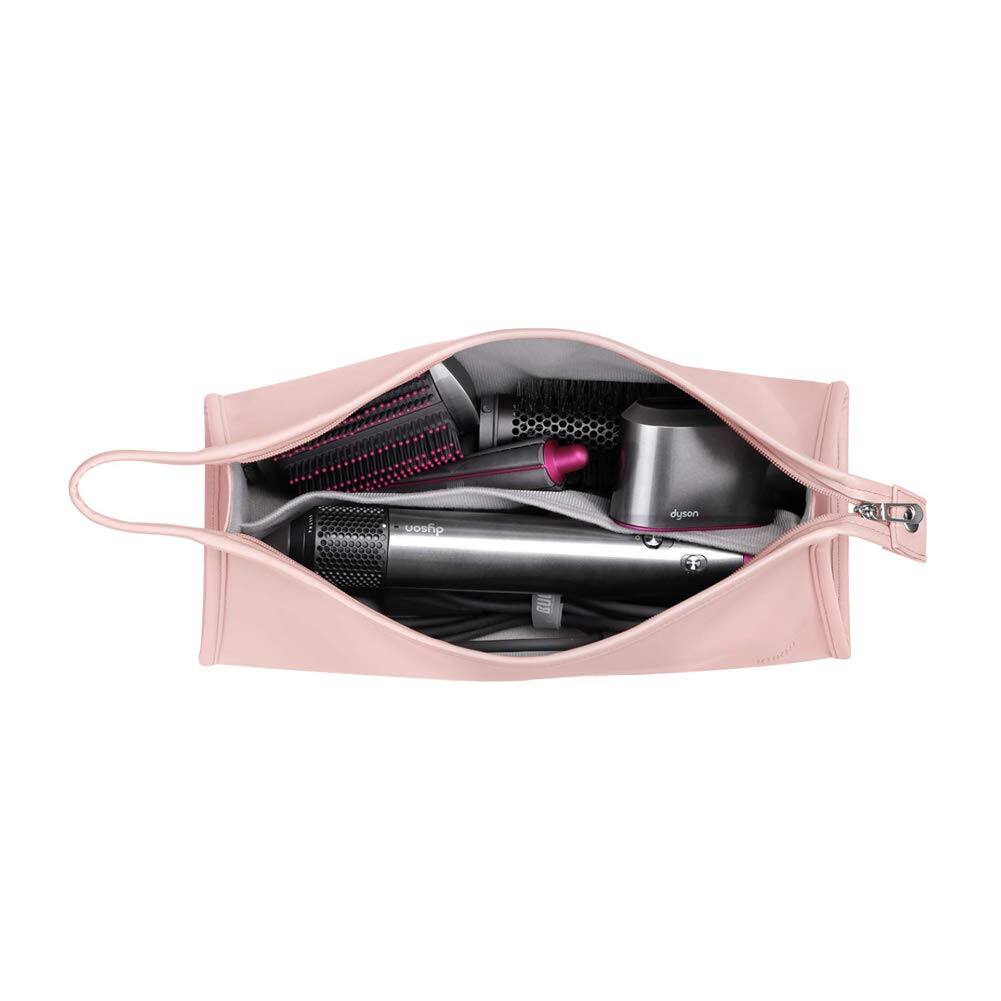 BUBM - Travel Case for Dyson Airwrap & Shark Flexstyle - Styler Organizer Bag with Attachment Storage - Pink