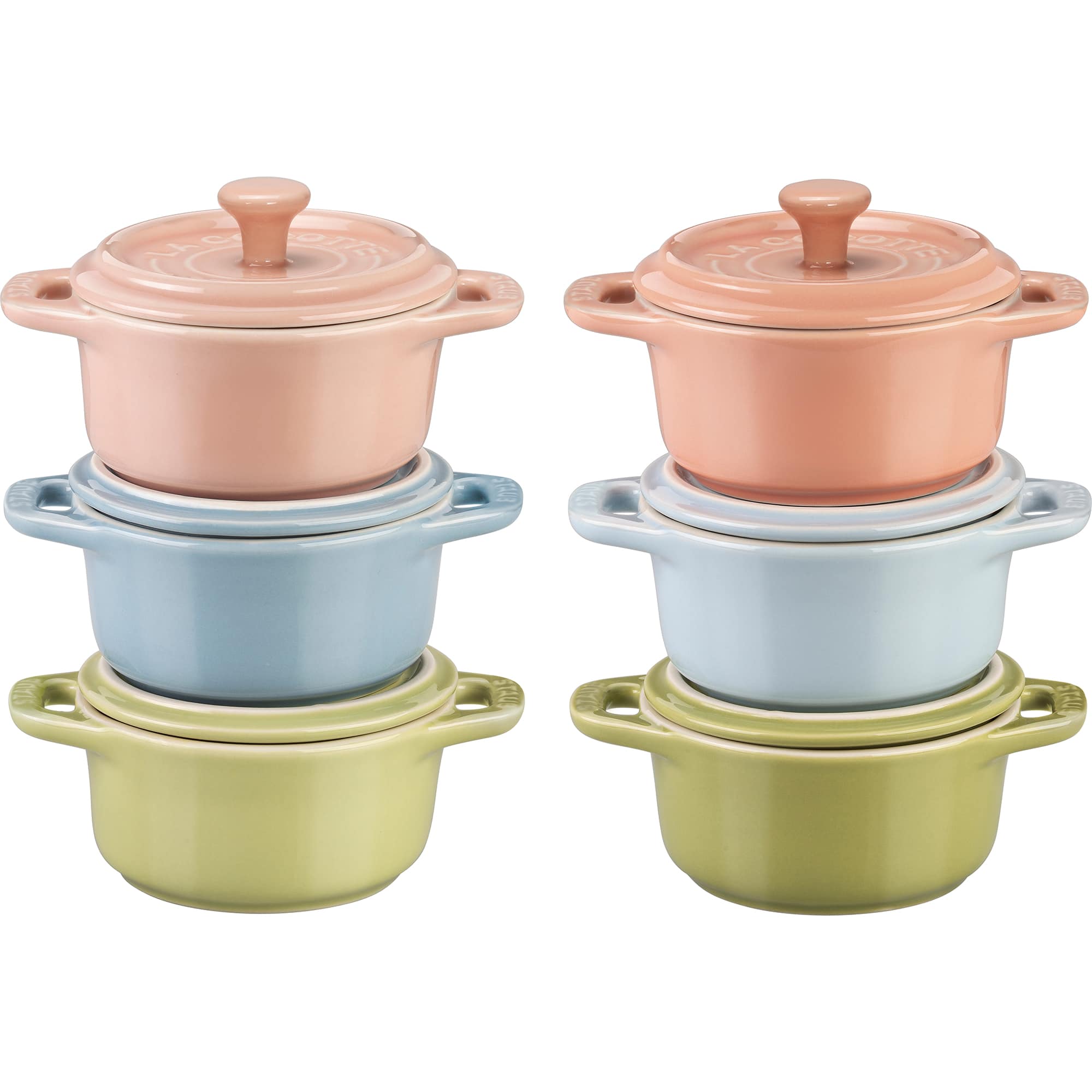Staub 6-pc Mini Round Cocotte Set - Thumbnail 3