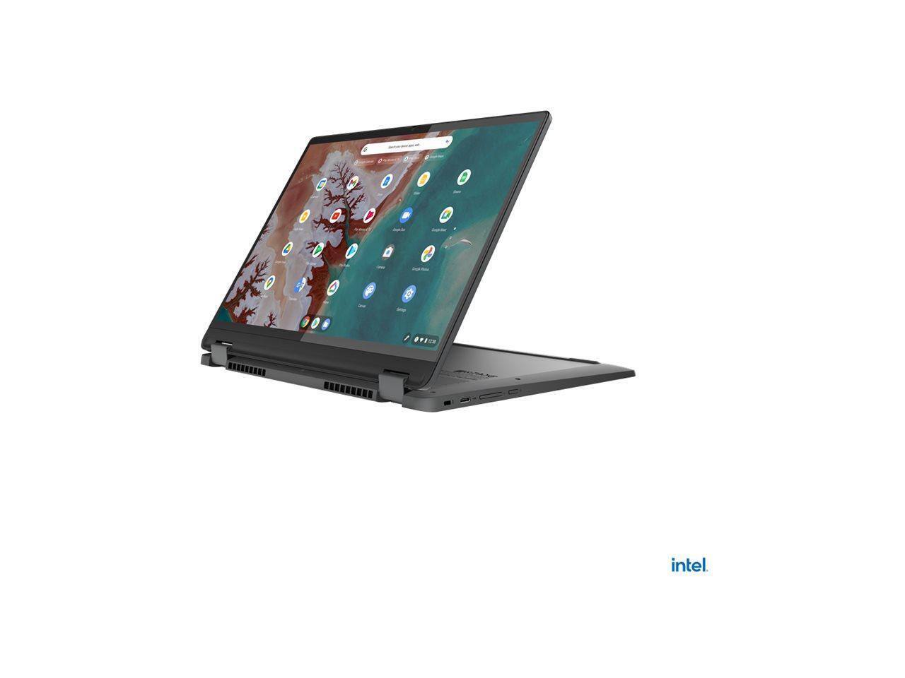 Alt View 10. Lenovo - Lenovo Flex5 Chrome 14IAU 14.0" Touchscreen Intel Core i5-1235U 8GB Memory 256GB Storage Chrome OS 83AJ0000UX - Gray.