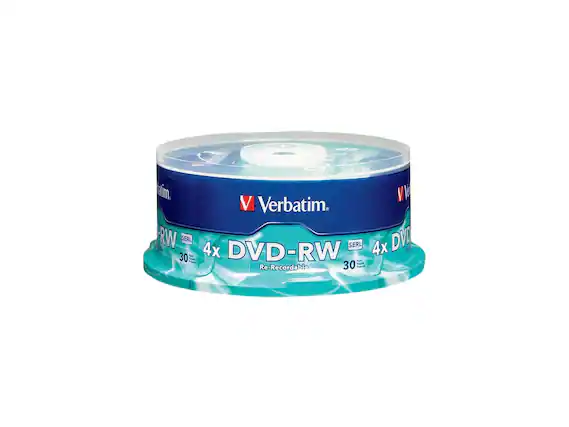 Verbatim
4x DVD-RW
Re-Recordable
30