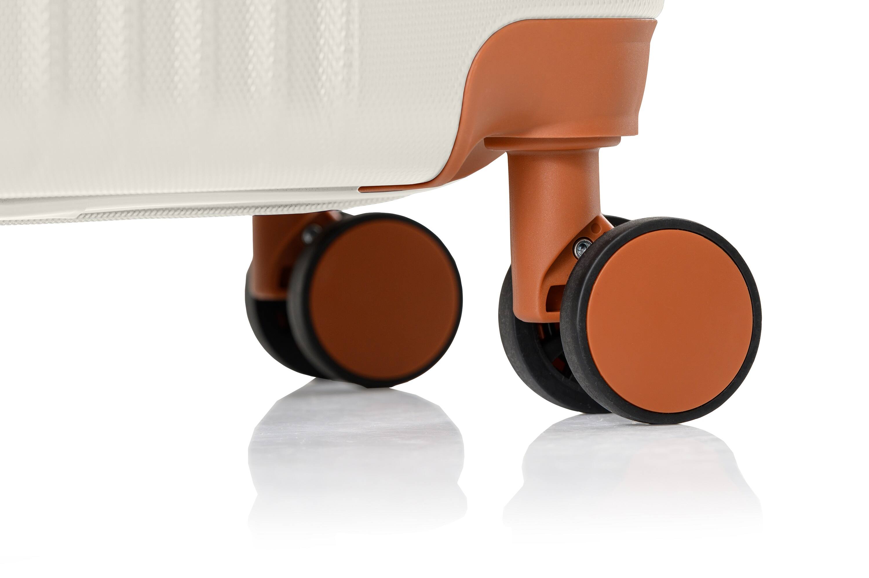 Alt View 1. Champs - Vintage Collection Expandable Spinner Carry-on - Ivory.