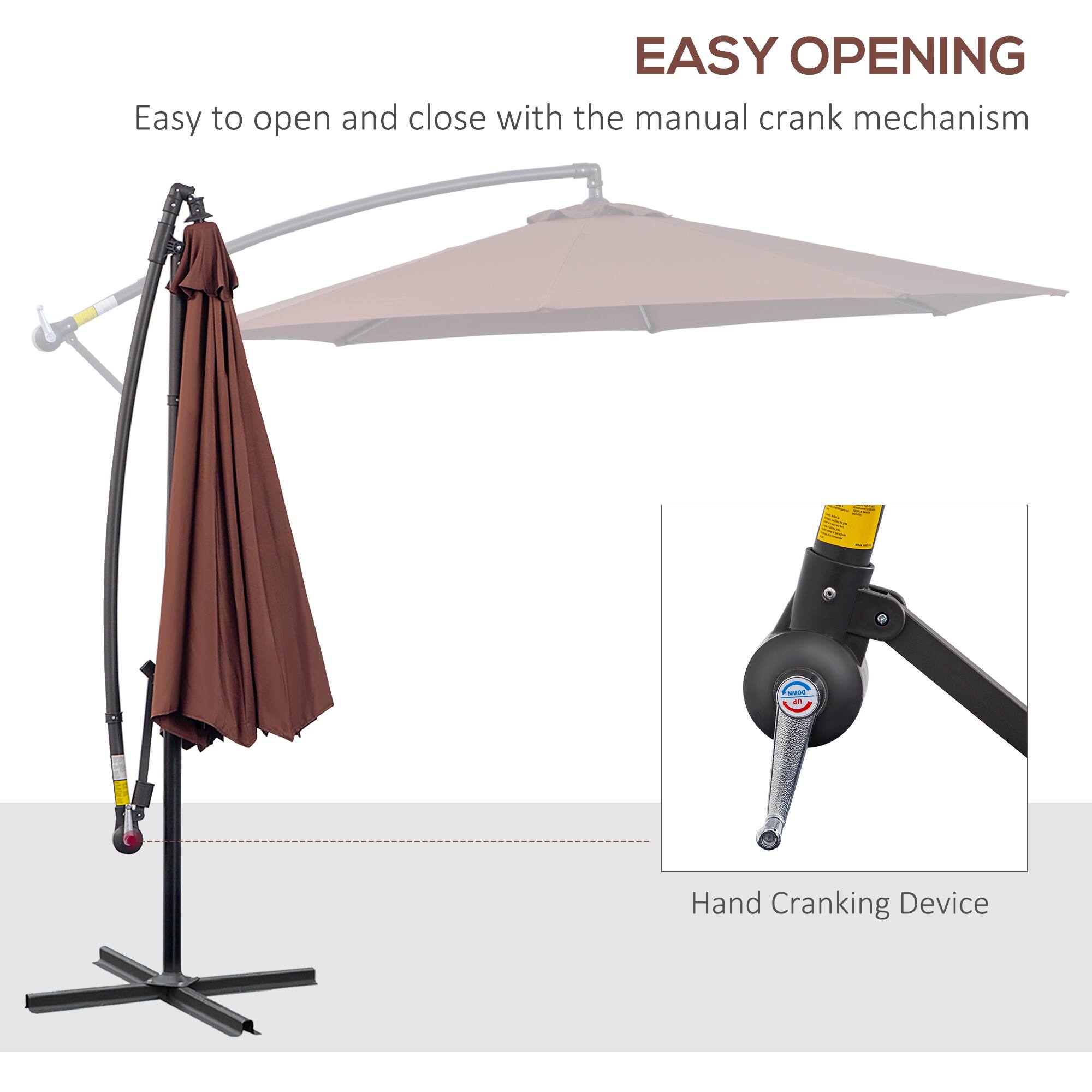 EASY OPENING
Easy to open and close with the manual crank mechanism
Hand Cranking Device