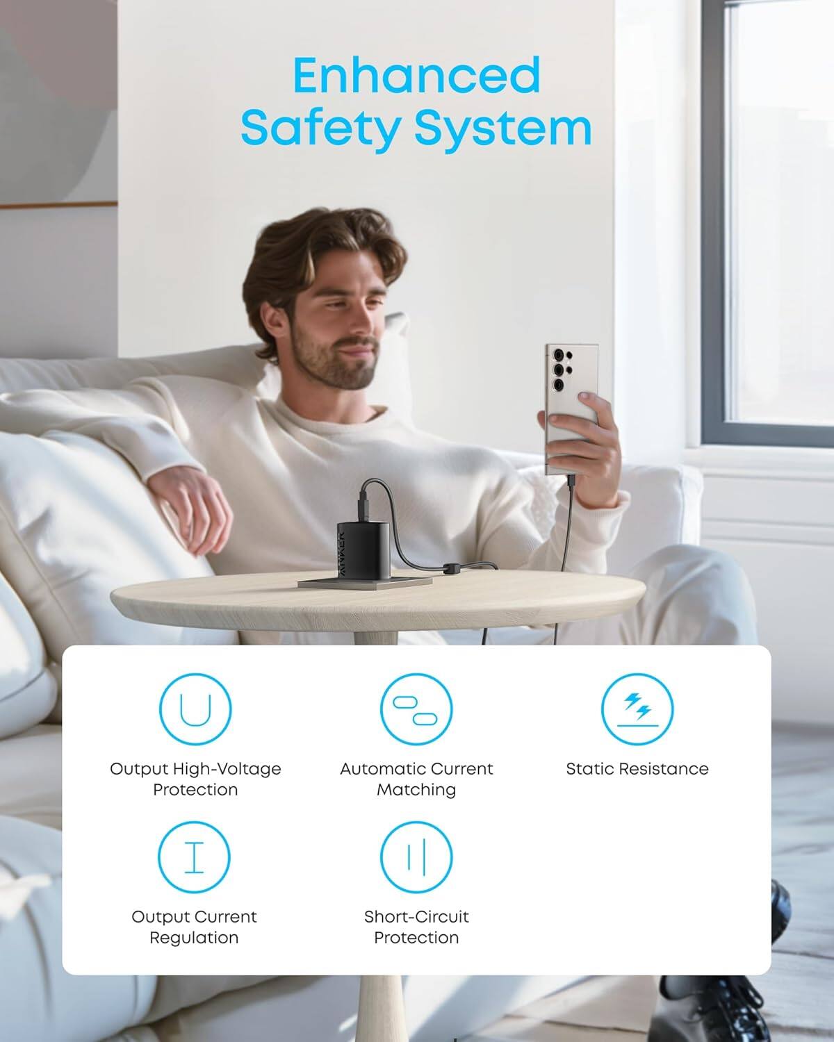 Enhanced Safety System

- Output High-Voltage Protection
- Automatic Current Matching
- Static Resistance
- Output Current Regulation
- Short-Circuit Protection