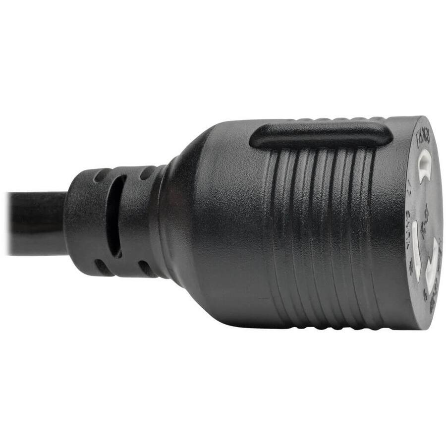 Alt View 5. Tripp Lite - Tripp Lite by Eaton Power Extension Cord NEMA L5-30P to NEMA L5-30R- Heavy-Duty 30A 125V 10 AWG 15 ft. (4.57 m) Black - Black.