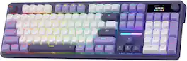 REDRAGON - K762 PRO Wireless 104-Key Gasket Gaming Keyboard, Screen & Knob - Purple