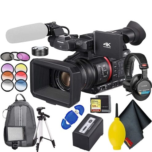 Panasonic - AG-CX350 4K Camcorder Fully Loaded Accessory Bundle