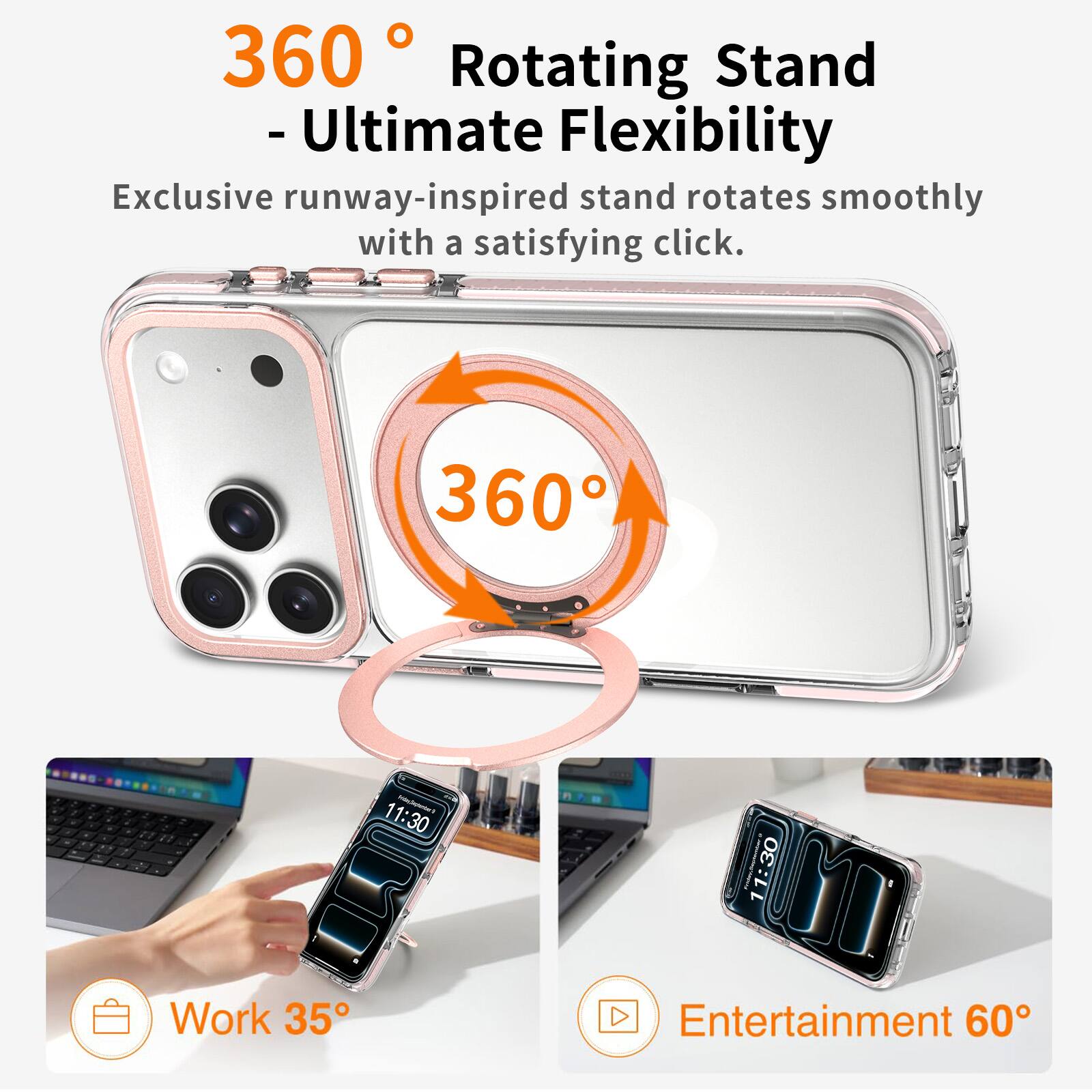 UUCOVER Magnetic Case for Apple iPhone 18 Pro Max,Shockproof TPU+PC ...