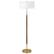 Angle. Camden&Wells - Simone Floor Lamp - Rustic Oak/Brass.