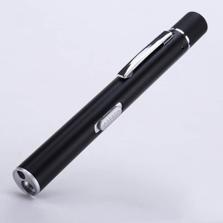 Cluzine - Dual Light Pen Light Flashlight, USB Rechargeable, White/Yellow Light, Medical