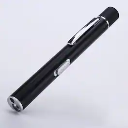 Cluzine - Dual Light Pen Light Flashlight, USB Rechargeable, White/Yellow Light, Medical