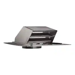 Lambro - 6" ABS Plastic Roof Exhaust Vent with Damper, Screen, Snap-on Collar 356-6