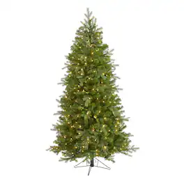 BreeBe - 6' Vienna Fir Xmas Tree w/400 Clear Lights and 843 Tips - Multicolor