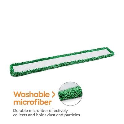 Washable microfiber  
Durable microfiber effectively collects and holds dust and particles