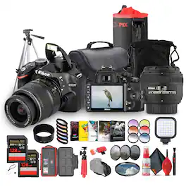 Nikon - D3200 DSLR Camera with 18-55mm VR Lens– 24.2MP, Full HD 1080p Video + More (Bundle)