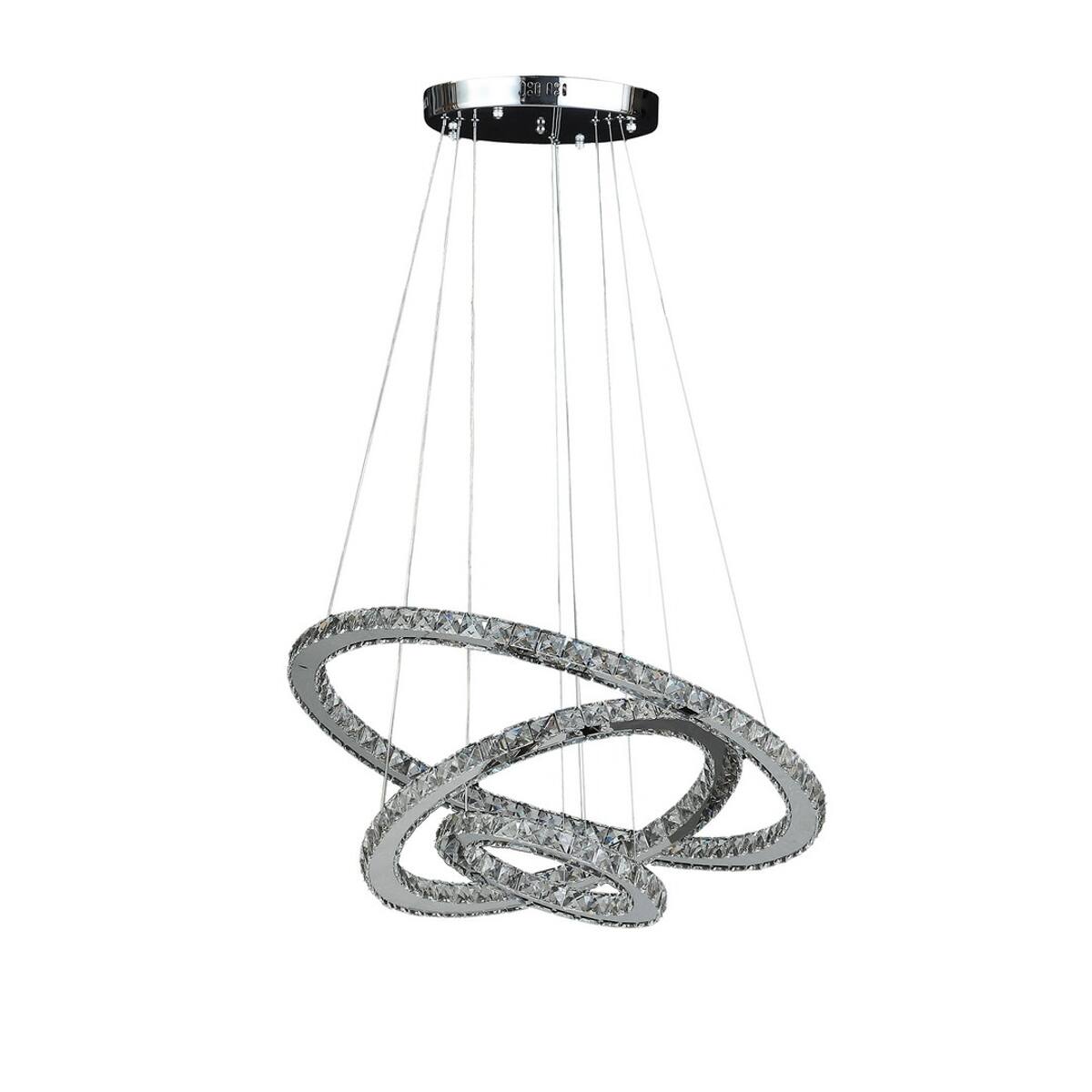 Loheer Adjustable Height Crystal Chandelier Integrated Dimmable LED ...