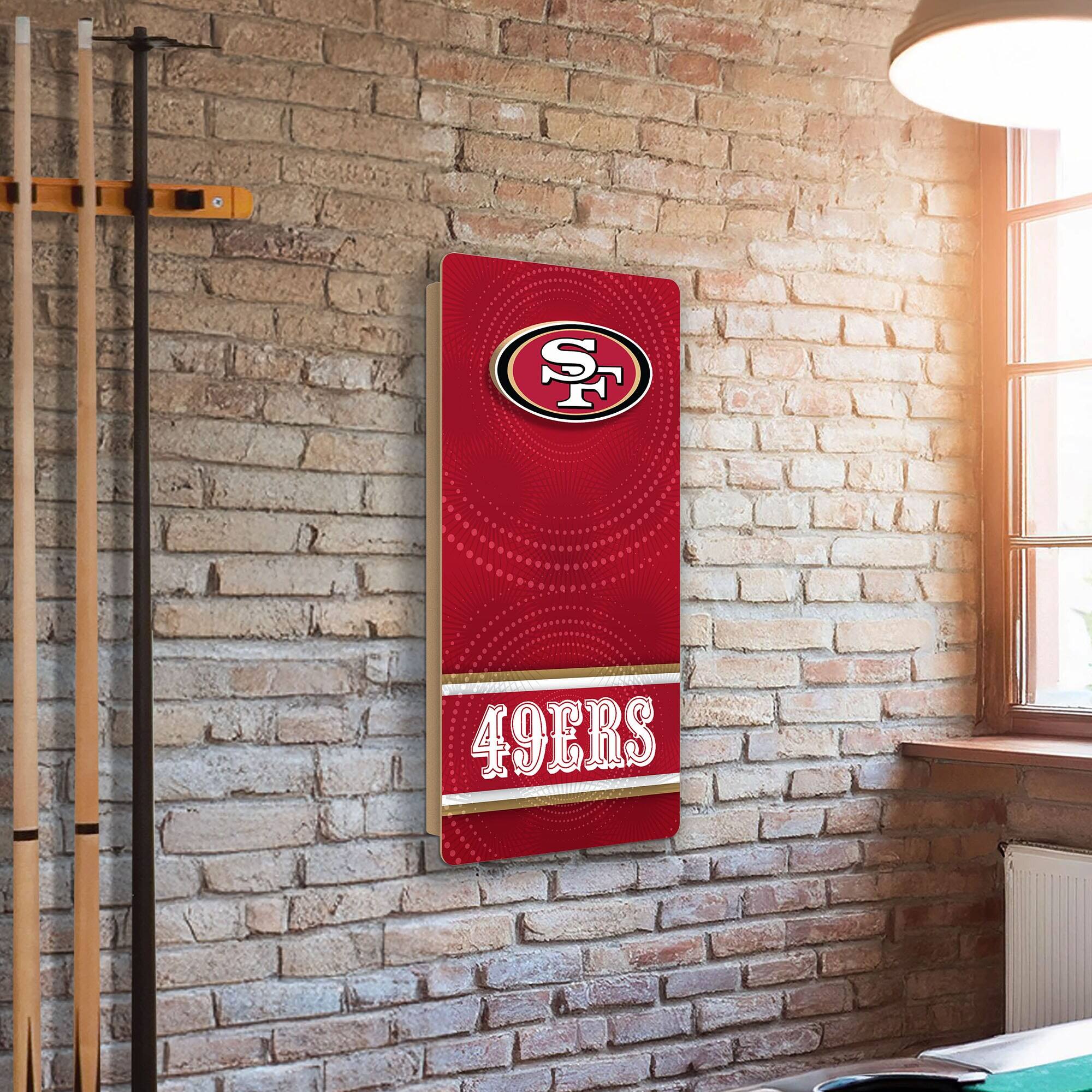 Alt View 1. Fan Creations - San Francisco 49ers Wall Hanging Cornhole Board - Multicolor.