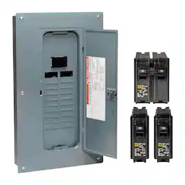 Square D - 100 amps 120/240 V 20 space 40 circuits Combination Mount Load Center Main Breaker Kit