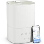Miko - Breeze Smart Humidifier with App Control – 750 sq. ft. Coverage, 3L Tank, Cool Mist & Aromatherapy – - White