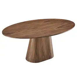 Modway - Provision 75" Oval Dining Table - Brown