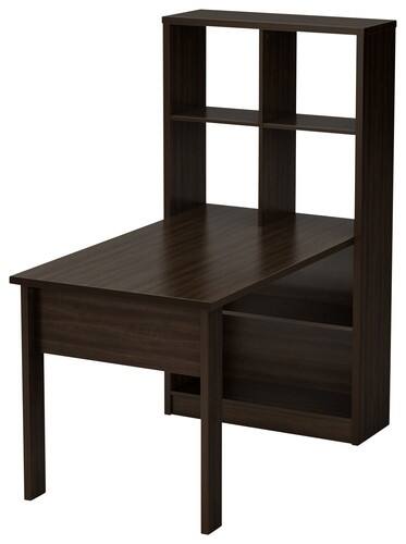 Front Standard. South Shore - Annexe Workstation - Mocha.