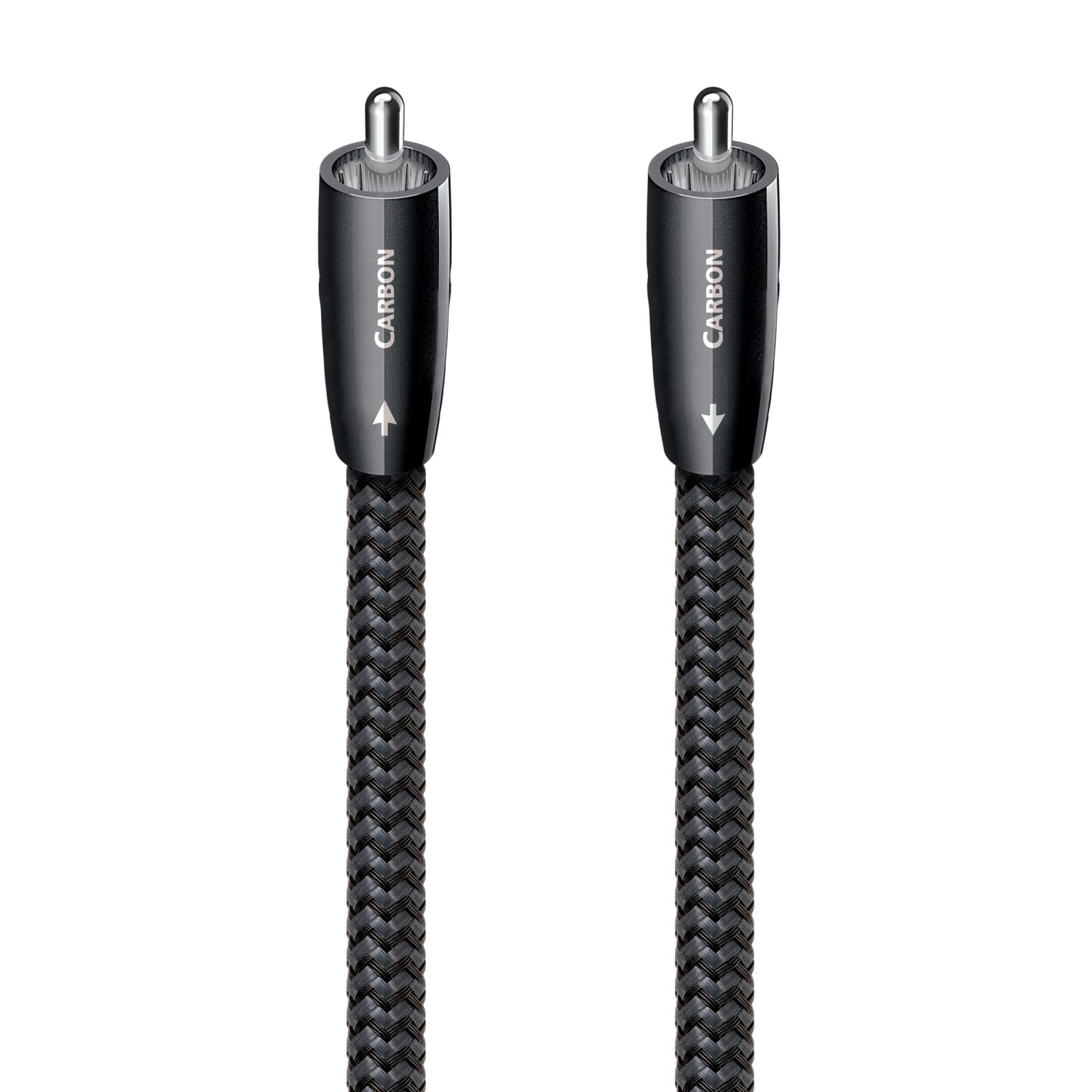 AudioQuest - Carbon Coax 7.4' Digital Digital Audio Cable with RCA to RCA Connectors - Gray on Black - Front_Zoom