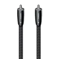 AudioQuest - Carbon Coax 7.5' Digital Coaxial Audio Cable with RCA to RCA Connectors - Gray on Black - Front_Zoom