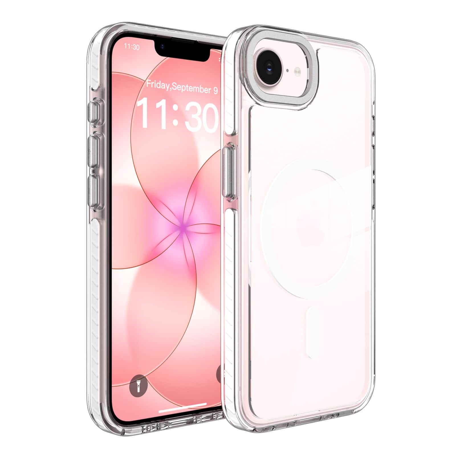 UUCOVER - Magnetic Case for iPhone 17e / iPhone 16e,Shockproof TPU+PC Clear Case Compatible with MagSafe Transparent Back Cover - White price history on PriceWatchPro