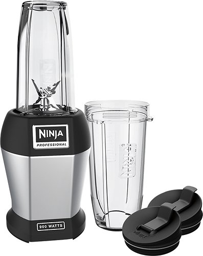 Front Zoom. Nutri Ninja Pro Single Serve Blender - Black.