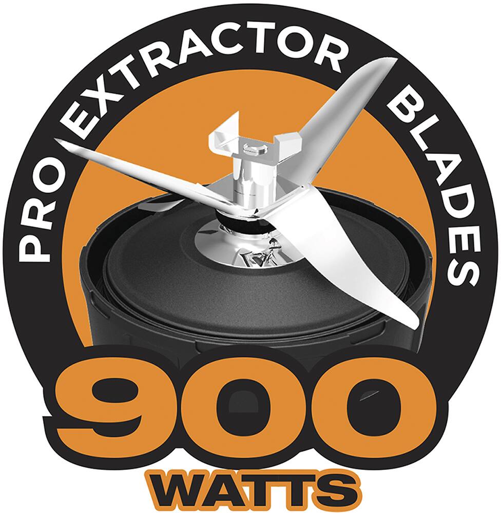 Alt View 15. Ninja - Nutri Ninja Pro Single Serve Blender - Black.