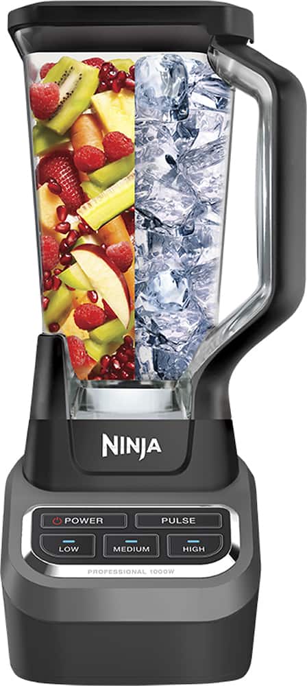 Ninja - Professional 1000 3-Speed Blender - Black/Silver - Angle_Zoom