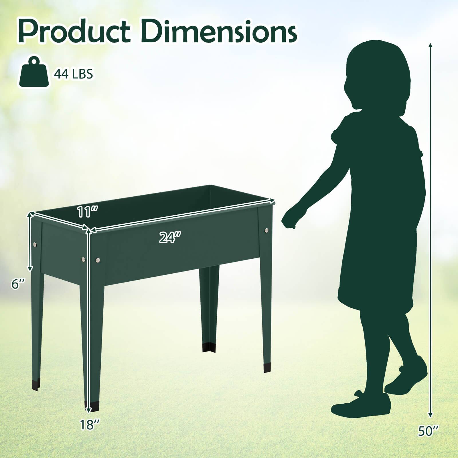 Product Dimensions: 44 LBS, 11" x 24" x 6" x 18" x 50"