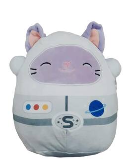 Kellytoy - Squishmallow 5 Inch Space Plush | Brielle the Cat Astronaut - White