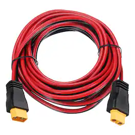 Unique Bargains - 300VDC XT60 Extension Cable, 14AWG 10FT XT60 Male to Female for RC/Solar/FPV Drone - Black/Red