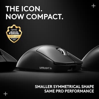 Logitech PRO X SUPERLIGHT 2c LIGHTSPEED Lightweight Compact Logitech PRO X SUPERLIGHT 2c LIGHTSPEED Lightweight Compact