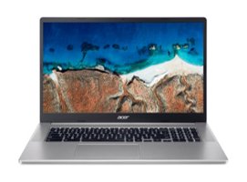 Acer 317 - 17.3" Chromebook Celeron N4500 1.10GHz 4GB RAM 128GB FLASH ChromeOS - Refurbished - Sparkly Silver - Front_Zoom