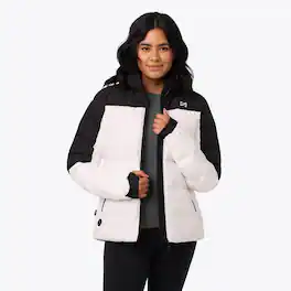 Mobile Warming - App Controlled Women's Crest 2.0 Heated Jacket - Black/White