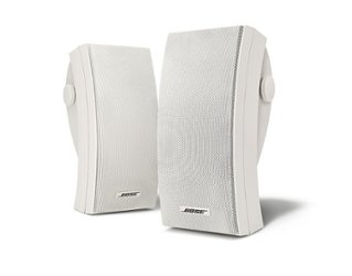 Bose - 251 Wall Mount Outdoor Environmental Speakers - Pair - White - Front_Zoom